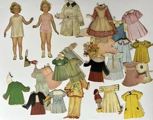 Lote Mixto Muñecas de Papel Shirley Temple con Vestidos y Trajes - Imagen 1 de 11