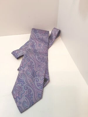 Gravata clássica paisley roxa Daniel De Fasson - Imagem 1 de 4