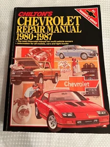 Manual de reparación Chevrolet de Chilton 1980-1987 usado - Imagen 1 de 11