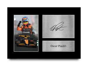Impresiones fotográficas enmarcadas idea de regalo Oscar Piastri McLaren para fanáticos de la Fórmula 1 de la F1 - Imagen 1 de 17