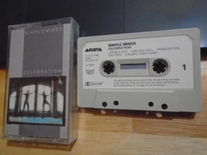 RARE OOP Simple Minds UK CASSETTE TAPE Celebration 1982 Kaleidoscope PAPER LABEL - Picture 1 of 2