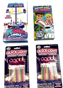 Birthday Party Pack Kit Spincredible Sing Spin Candle Quick Light Air Cannon - Picture 1 of 8