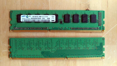 Samsung  1GB DDR3 Memory Module 1Rx8 PC3-8500E-07-10-D0 M391B2873FH0-CF8 - Image 1 of 3