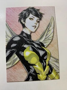Wasp Janet Van Dyne AntMan Sexy Goddess Anime Doujin Sketch Art Card Girl Waifu - Picture 1 of 7