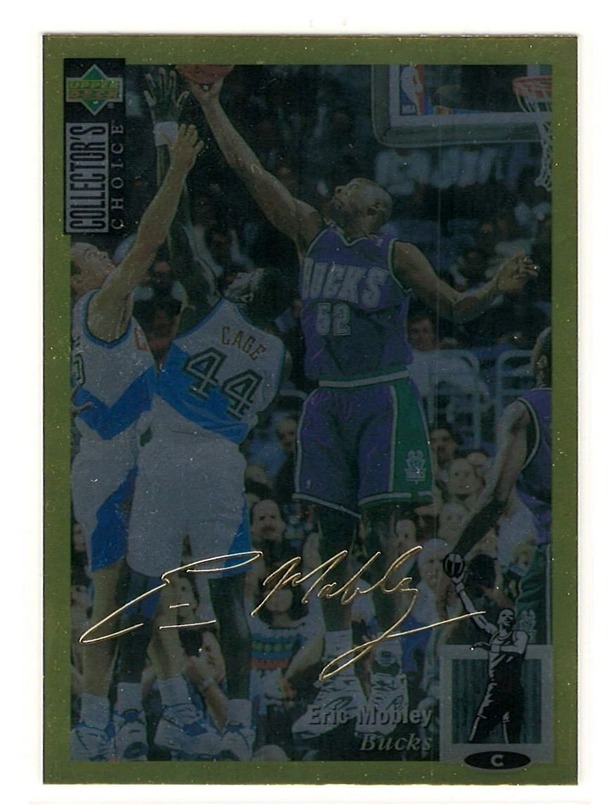 1994/95 Upper Deck Collector's Choice Eric Mobley Gold Signature Rookie RC #261