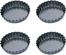 Tescoma 4 Stampi Per Crostatine da 10 Cm Stampo Delicia Per Dolci e Salato