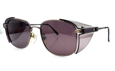 Vintage AO Safety 780 Gray Oval Metal Sunglasses USA W/NEW LENSES! - Image 1 of 4
