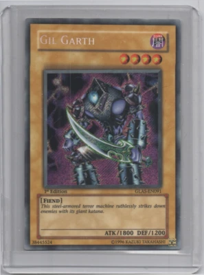 Yugioh - Gil Garth - GLAS-EN091 - 1st Edtion - Secret Rare - NM/LP - Image 1 of 2