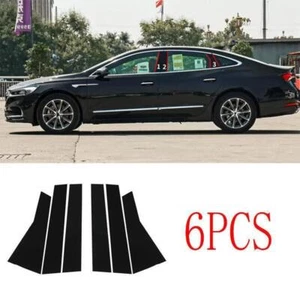 For Buick Lacrosse 2017-2019 Pillar Posts Door Piano Black Trim Decal Cover Kit - Picture 1 of 11
