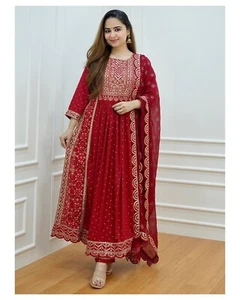 Party wear dresses naira cut kurta dress kurta palazzo set, dresses for women - Foto 1 di 6