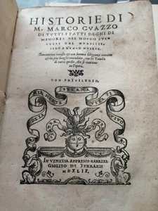 Guazzo, Historie di tutte le cose degne di memoria qvai del anno MDXXIIII, 1544 - Picture 1 of 8