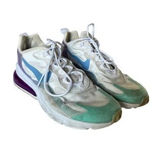 Nike Womens Sz 9 Air Max 270 React Gradient Shift Sneakers White Purple Blue  - Picture 1 of 7