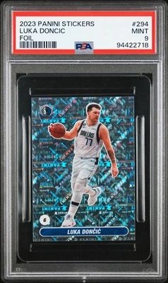 2023 Panini Sticker Luka Doncic Foil #294 PSA 9 Mint - Image 1 of 3
