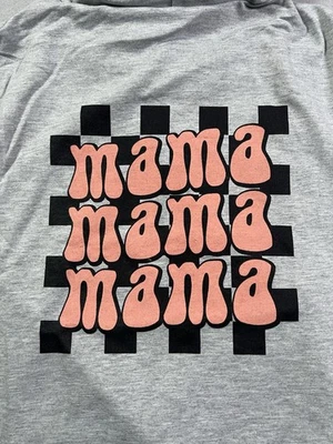 Sudadera con Capucha Estampado Gráfico Mamá Para Mujer Talla Mediana Manga Larga Ligera Foto 1 de 4