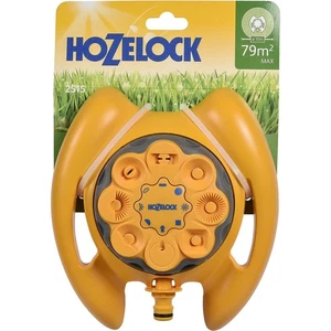 Aspersor de vórtice Hozelock 8 patrones de espiga para riego de césped de jardín 79 m² - Imagen 1 de 3
