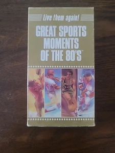 Great Sports Moments of the 80s (VHS, 1989) - Picture 1 of 9