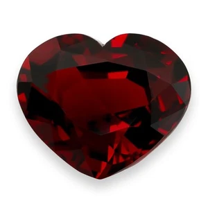 Red Garnet Gemstone Natural Red Garnet Faceted Gemstone Heart Garnet 19.42 cts - Picture 1 of 7