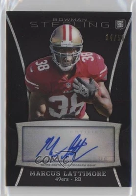 2013 Bowman Sterling Black Refractor /50 Marcus Lattimore #BSA-ML Rookie Auto RC - Image 1 of 2
