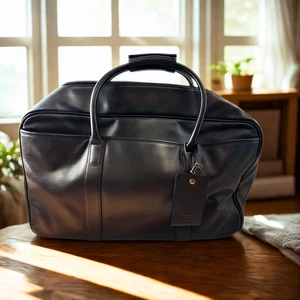Coach 0503 Cabin Weekender Seesack Reisetasche Leder schwarz 22 x 14 x 10 - Bild 1 von 20