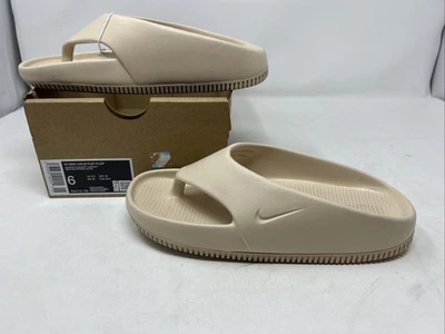 Sz 6 WMNS NIKE Calm Flip Flop Sanddrift FD4115 100 – New/No Lid ZA1 - Image 1 of 4