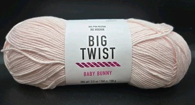 Big Twist Baby Bunny Yarn STRAWBERRY SMOOTHIE Polyester Viscose Super Fine#1 - Image 1 of 4