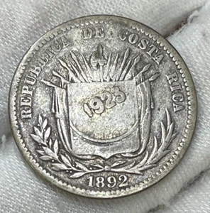 Silbermünze Costa Rica 50 Centavos 1923 hoher Wert - Bild 1 von 6