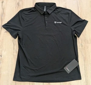 Lululemon Polo Men XXL Short Sleeve Evolution Golf Active Performance Black - Picture 1 of 9