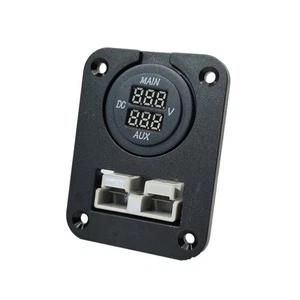 Panel Mount Assembly with 50 amp Anderson Plug and Dual Volt Meter - Bild 1 von 3