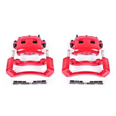 Powerstop Front Red Calipers w/Brackets - Pair for 02-05 Dodge Ram 1500 S4832 - Image 1 of 3
