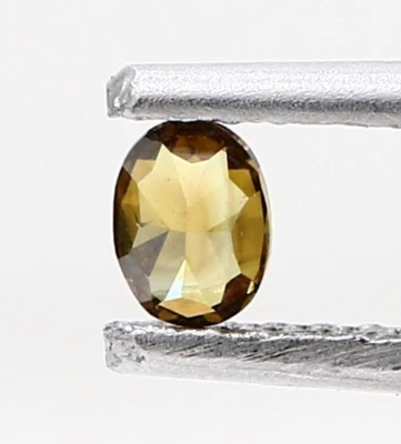 oval shape cognac brown color 0.13ctw rose cut diamond natural diamond - Image 1 of 4