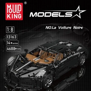 Mould King 13163 - La Voiture Noire Sportwagen mit Motor - Neu - 4688 Teile - OV - Bild 1 von 9