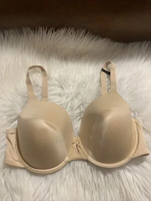 Sujetador Camiseta DKNY Sexy Beige 38D Sensación Satinada Nuevo Sin Etiquetas Foto 1 de 4