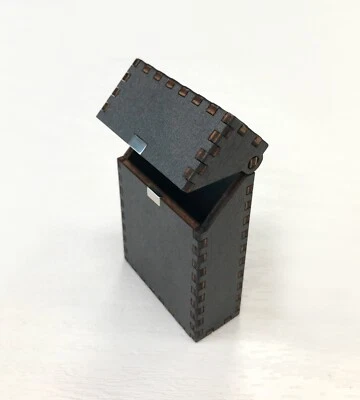 Portasigarette in Legno Custodia Pacchetto astuccio Porta Sigarette Tascabile - Immagine 1 di 3