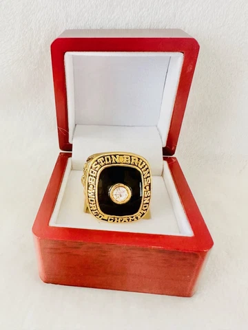 1970 Boston Bruins Stanley Cup Hockey Ring W Box, 🇺🇸 SHIP Cover