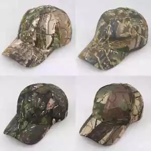 Outdoor Sunscreen Quick-Drying Jungle Leaves Camouflage Cap Unisex Baseball Hats - Picture 1 of 27