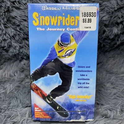 Snowriders 2 The Journey Continues VHS Tape 1998 Warren Miller Snowboarding NEW — 第 1/4 张图片