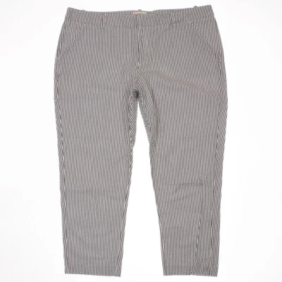 Pantalones cortos clásicos Merona Seersucker Plus 18 para mujer gris blanco algodón 38 x 24 Foto 1 de 4