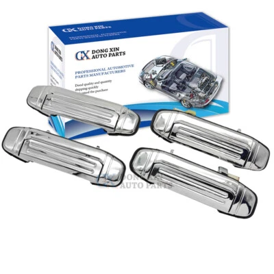 1 Lot 4 doors Chrome Exterior Door Handle Fit Mitsubishi Montero Pajero V31 V33 Foto 1 de 4