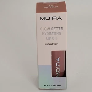Moira Glow Getter feuchtigkeitsspendende Lippenölbehandlung 4,6 ml/0,16 fl oz Farbton auswählen Neu - Bild 1 von 18