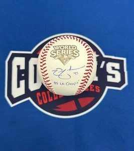 Nick Swisher Autographed 2009 World Series Logo Baseball with 09 WS Champs (JSA) - Picture 1 of 1