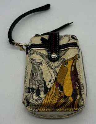 Sakroots Zip Around Wristlet Wallet Phone Case Nature Peace Bird Floral Clutch  - Image 1 of 4