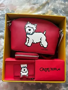 Marc Tetro Westie Shoulder Bag, Wallet Wristlet, & Cardholder Gift Set NIB - Picture 1 of 9