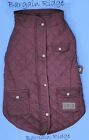 Fab Dog Quilted Barncoat Burgundy Size 18" Nwt