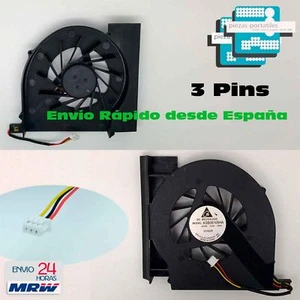 VENTILADOR FAN PORTATIL HP Compaq Presario CQ61-125 CQ61-126 3 Pins F02 - Imagen 1 de 6