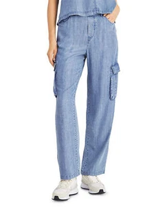 Splendid Aven Chambray Cargo Pants TR 2258 - Picture 1 of 6