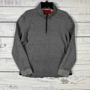 Suéter Robert Graham Para Hombres XL Gris 1/4 Cremallera Pullover Informal Algodón Sudadera Camisa - Imagen 1 de 13
