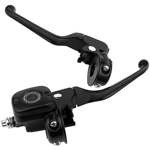 Manillar controles manuales hidráulicos 9/16 disco único para Harley Softail Dyna XL - Imagen 1 de 6
