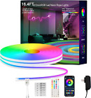 Neon Rope Lights, 16.4FT RGB LED Strip Lights App Control,Ir Remote,Music Syncin