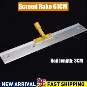 Stainless Steel Adjustable Screed Rake for Self Levelling Compound Flooring Tool - Picture 1 of 2