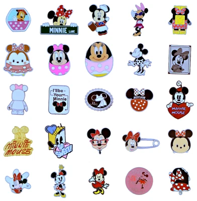 Minnie Mouse Themed 5 Pin Set Walt Disney World Parks Trading Pins Brand New - Image 1 of 3